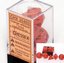 Polyhedral 7-Dice Set CHX25403 - Opaque Orange/Black